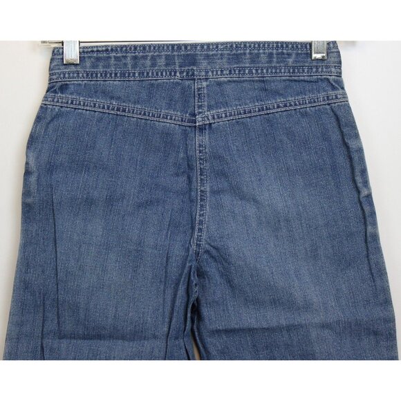 NEW 2006/05 Gymboree Prep Club Denim Jeans 10 Spring Tulip Flower Wide Leg Capri - Picture 5 of 6